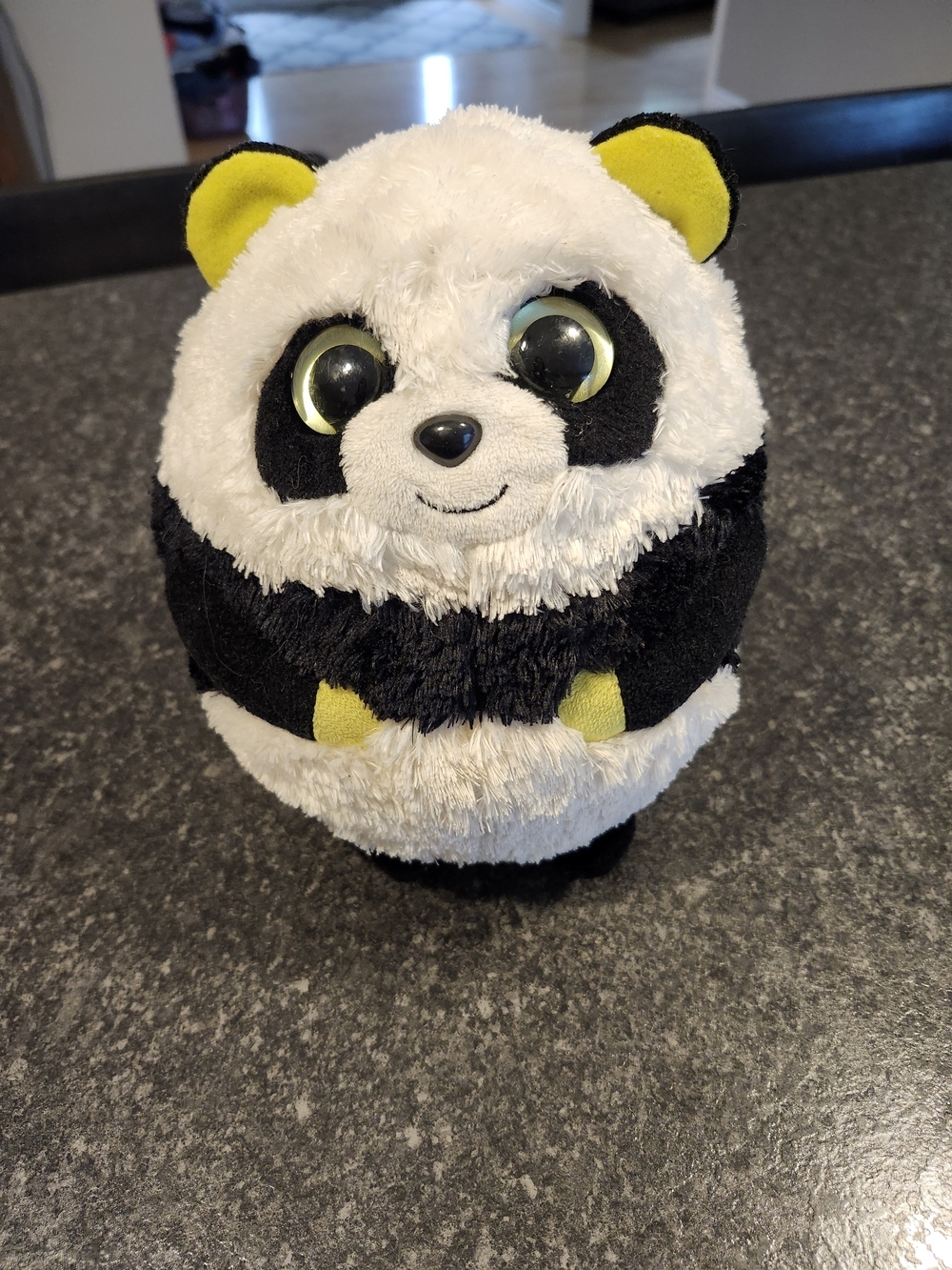 Ty Beanie Ballz Bonsai Panda Bear 8" Plush Stuffed Toy